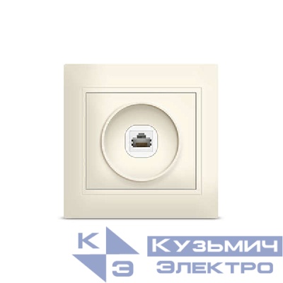 Розетка компьютерная 1-м Севиль сл. кость UNIVersal Б-С0051