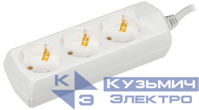 Удлинитель 3х5м с заземл. 10А IP20 У03 2P+PE 250В 3х1 GENERICA WYP10-10-03-05-Z-G