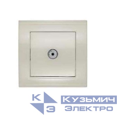 Розетка телевизионная TV 1-м СП Бриллиант сл. кость UNIVersal 7948790