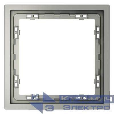 Рамка пластиковая VOLTUM S70 на 1 пост, (сталь) 0