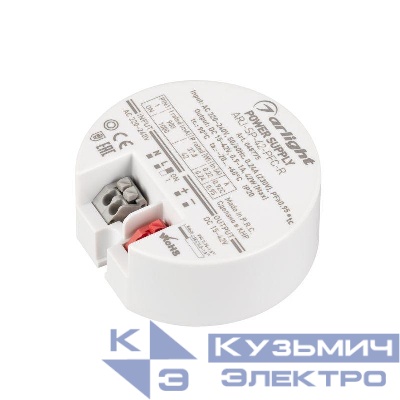 Блок питания ARJ-SP-42-PFC-R 15-42В 0.9-1А 42Вт IP20 пластик Arlight 048775