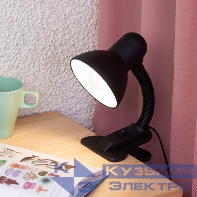 Светильник N-212-E27-40W-BK настол. черн. ЭРА Б0035058