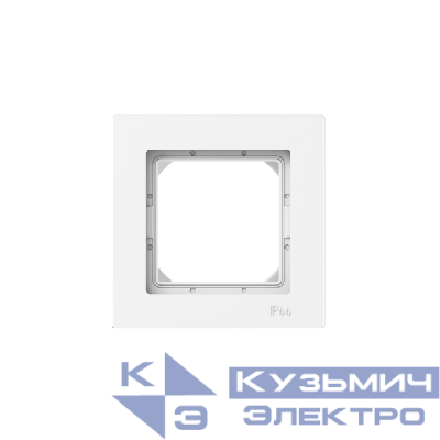Рамка 1-м Эпика IP44 пластик бел. EKF UP1-FPW-01-44