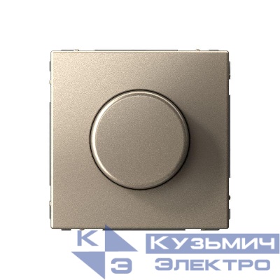 Светорегулятор поворотно-нажимной (диммер) ArtGallery LED RC 400Вт механизм шампань SE GAL000523