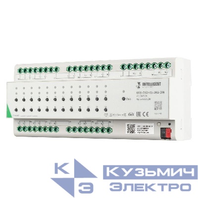 Модуль релейный KNX-7242-72-DRO-DIN Grey (BUS 24х10А) IP20 пластик INTELLIGENT ARLIGHT 049900