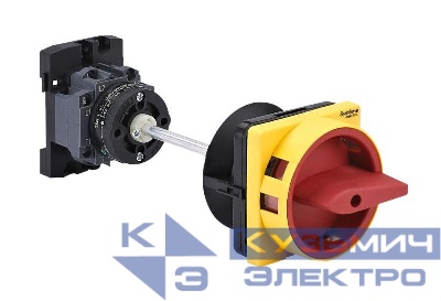 Выключатель-разъединитель 3п 20А IP20 с красн. выносн. рукоят. на дин-рейке/плате с замком SE MSD20340R