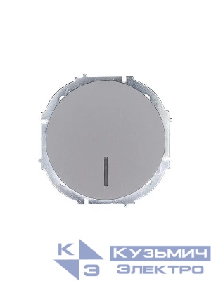 Выключатель 1-кл. СП OSEN 10А IP20 с подсветкой механизм сер. матов. LEZARD 743-7488-111