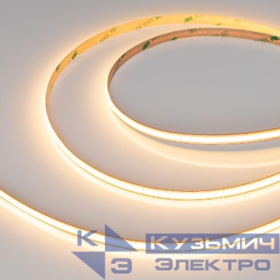 Лента светодиодная COB-X528-8mm 24V Warm 2700К 6Вт/м IP20 FreeCut свободная резка (уп.5м) Arlight 046888