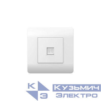 Розетка телефонная 1-м NEW3-E RJ11 бел. CHINT 431539