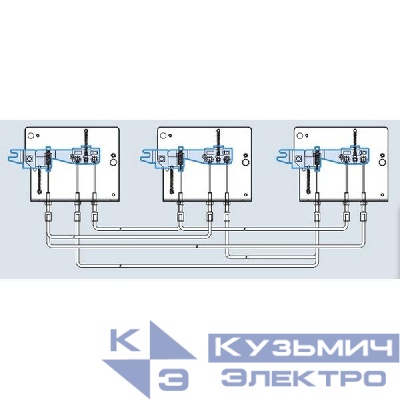 Комплект взаимной механической блокировки 3-х выключателей (типоразмер E и G) LS Electric 72313460512