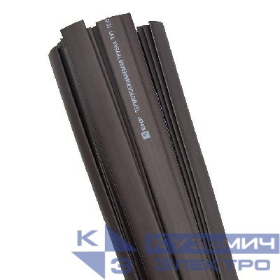 Трубка термоусадочная ТУТ нг 8/4 черн. 1м (уп.50м) PROxima EKF tut-8-b-1m