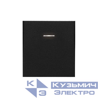Выключатель 1-кл. СП STRONG MIELE 10А с подсветкой антрацит Kranz KR-78-0713-5