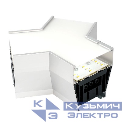 Светильник коннектор AL4036Y RetailRay 5Вт 3000К-4000К-6400К 550лм 148х128х70мм Y-образ. с ручным переключением режимов возмож. соедин. в линию серебр. FERON 51873