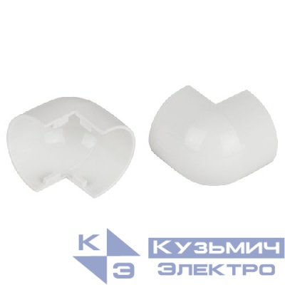 Угол для кабель-канала полукруглого внешн. 20х12мм OC-KK-20-12-FW бел. (уп.2шт) Эра Б0064961