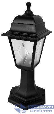 Светильник садово-парковый PP4204 C02 НТУ 04-60-001 У1 "Оскар" 4-гран. пласт. +пласт. черн. Camelion 13838