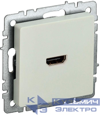 Розетка СП BRITE HDMI РHDMI-0-БрКр механизм беж. IEK BR-H10-K10