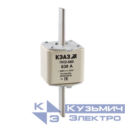 Вставка плавкая ПН2 600 630А УЗ КЭАЗ 110896