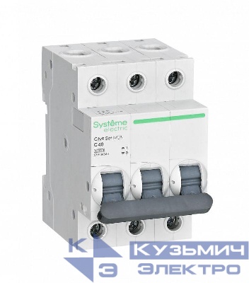 Выключатель автоматический модульный 3п C 40А 4.5кА City9 Set 400В SE C9F34340
