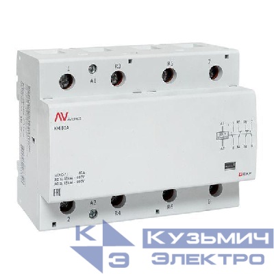Контактор модульный КМ 80А 2NO+2NC 230В AC (6 мод.) AVERES EKF km-av-6-80-22-230V