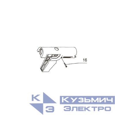 Запчасть №16 для FD301R. Штифт спускового механизма