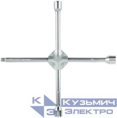 Ключ балонный крест усиленный 17х19х21мм+1/2дюйм длина 400мм FIT 62760