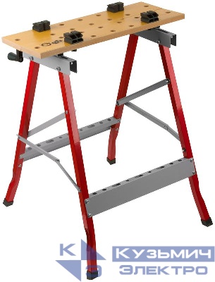 Верстак складной рабочая высота 760мм ширина изделия до 235мм FIT 65472