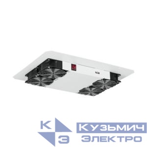 Блок вентиляторный для напольных шкафов TFR TFL 4 вентилятора без шнура питания сер. NIKOMAX TLK-FAN4-GY