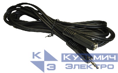 Удлинитель для наушников гнездо 3.5 мм стерео-штекер 3.5 мм стерео (5м), NETKO Optima