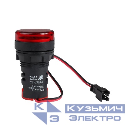 Индикатор тока и напряжения OptiSignal Compact D22 С7-VAM-4 красн. 50-500В AC/0-100А AD22VAM КЭАЗ 375699