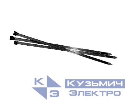 Стяжка нейлоновая 300*7,5 / 100 шт / светостойкая (черная), NETKO Optima "SZ"