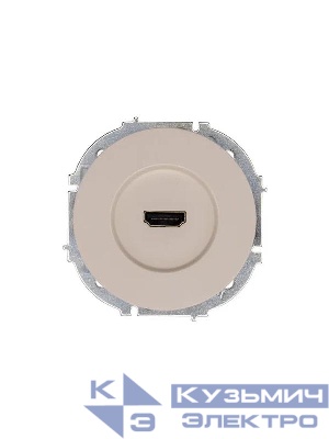 Розетка HDMI 1-м СП OSEN механизм сл. кость LEZARD 743-9088-203