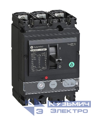 Выключатель автоматический SYSTEMEPACT CCB100 36кА 3P3D TMD16 рычаг SE SPC100F016L3DF