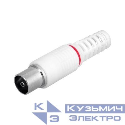 Разъем гнездо TV без пайки бел. PROCONNECT 05-2043-2