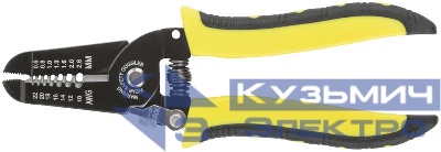 Клещи для снятия изоляцииd проводов 0.6-2.6мм Профи прорезин. ручка 175мм FIT 60021