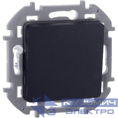 Переключатель 1-кл. Inspiria 10А IP20 250В 10AX механизм антрацит IEK 673653