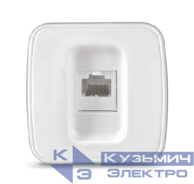 Розетка компьютерная 1-м ОП Электра 3А IP20 бел. Союз 0010