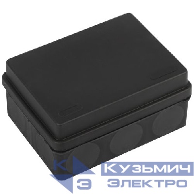 Коробка распаячная 150х110х70мм двухкомпонентн. HF стойкая к УФ прямой монтаж IP67 черн. KOR-150-110-70-11g-2MP-B Эра Б0062841