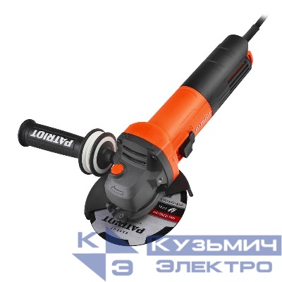 Машина углошлифовальная (УШМ) AG 125 тонкий корпус пылезащищенная 850Вт Диск 125мм PATRIOT 110301125