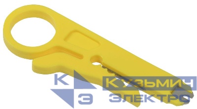 Инструмент для зачистки обрезки заделки кабеля витая пара IDC 110 желт. ITK TS1-G60