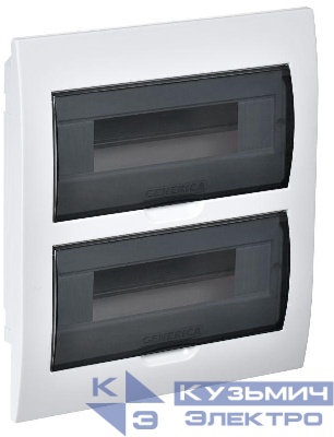 Бокс ЩРВ-П-24 мод. встраив. пластик IP41 GENERICA MKP12-V-24-41-G