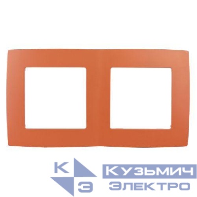 Рамка 2-м 12-5002-22 оранж. ЭРА Б0019396