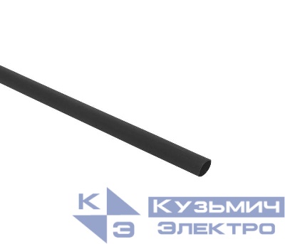 Трубка термоусадочная ТУТк клеевая нг 6/1.5 черн. 1м (уп.10м) PROxima EKF tut4-k6-b