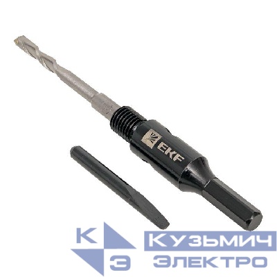 Адаптер Hex M16 с центровочным сверлом Expert EKF ad-hex