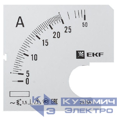Шкала сменная для A961 25/5А-1.5 PROxima EKF s-a961-25