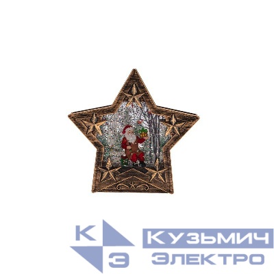 Светильник декоративный (фигура) "Звезда" с эффектом снегопада и подсветкой Neon-Night 501-182