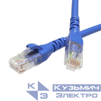 Патч-корд кат.6 U/UTP неэкранир. 4х2 LSZH 3м син. DKC RN6UU4530BL