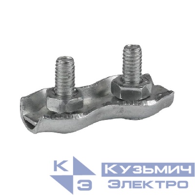 Зажим для троса двойн. Duplex (4мм) EKF zdtd-4