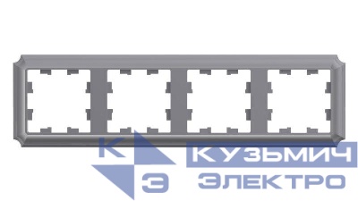 Рамка 4-м AtlasDesign Antique универс. сталь SE ATN100904