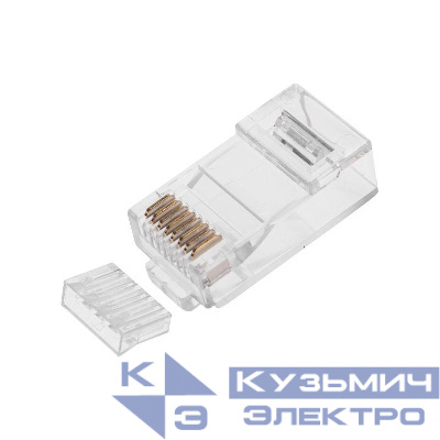 Джек компьютерный RJ45 (8P8C) кат.6 со вставкой Rexant 05-1031