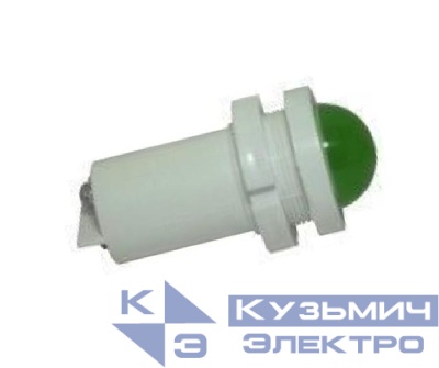 Лампа светодиодная СКЛ-14Б-Л-2-220(Р) с порогом срабатывания 140В 220В 50Гц/пост. диаметр посадочного отверстия 22мм УХЛ2.1 зел. Реле и Автоматика A8021-80072909